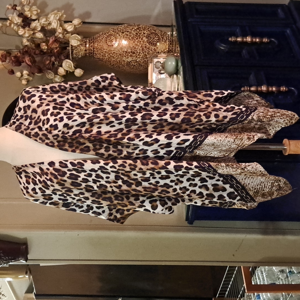 Chico's leopard print vest/wrap.